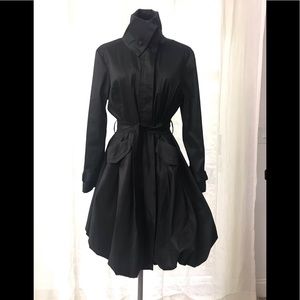 Samuel Dong Classic Bubble Trench black coat Large L Excellent condition